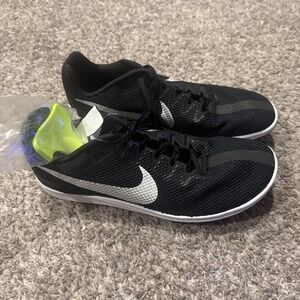 Size 10 - Nike‎ Zoom Rival Black Metallic Silver